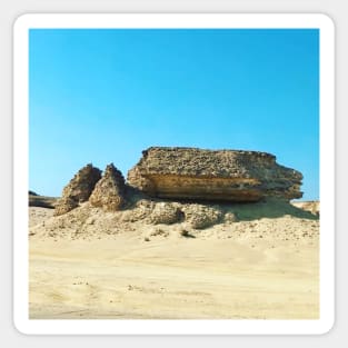 Rock formation at Shaleem, Oman Sticker